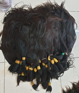 Extensiones de cabello humano Remy virgen 100% cabello liso Rubio natural a granel sin procesar para peinar - Product Image 4