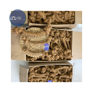 Jouet à mâcher en sisal naturel, nœuds de corde pour chiens, jouet durable pour la dentition des animaux de compagnie en intérieur, emballage en carton - Product Image 1
