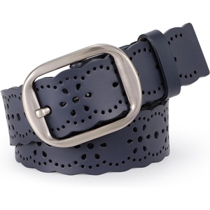 Cinturón de Cuero Genuino para Mujer, Hebilla Redonda Elegante, Cuero de Grano Completo, Personalización de Marca OEM, Accesorio para la Cintura - Product Image 4