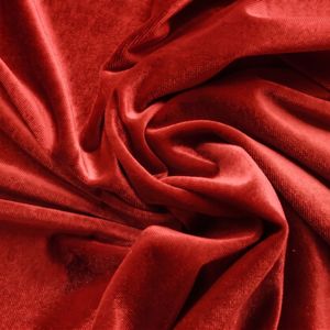 Modern Classic Solid Rust Micro Velvet Fabric 100% Polyester Woven Medium Weight Soft Brushed Material Elegant Wedding Apparel - Product Image 4