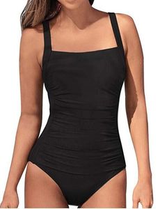 <b>Women</b>’s Sleeve less <b>Swimsuit</b> <b>Modest</b> Swimwear UV Protection Quick Dry Stretch Beach Swimming Pool Sports Suit - Product Image 5