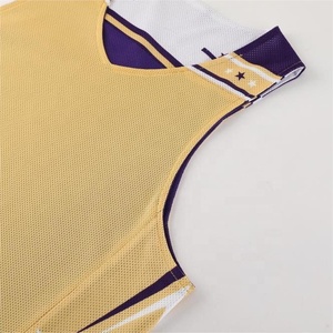 เสื้อบาสเก็ตบอลผ้าตาข่ายระบายอากาศได้ดีดีไซน์ล่าสุดออกแบบได้ตามต้องการ - Product Image 2