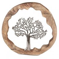 Cercle en bois humain poussant la décoration de la maison étagère et décoration de table article prix de gros placage électrique