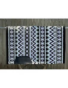 Couverture de selle western haut de gamme en laine de Nouvelle-Zélande, faite à la main, pour l'équitation en randonnée et à la ferme - Product Image 3
