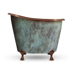 High Quality Handmade Copper Clawfoot Bathtub Large Interior with <b>Inflatable</b> Feature Direct Sale From Manufacturer in Bulk - Product Image 1