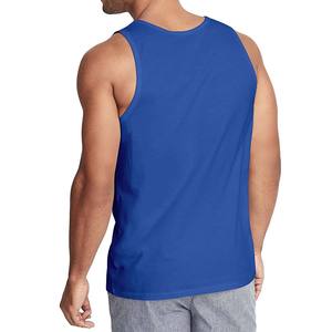 Nuevo chaleco de verano con estampado de rayas simples y cuello redondo, chaleco deportivo sin mangas transpirable y cómodo para hombre - Product Image 4