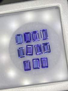 Tanzanita natural de forma octogonal, color azul, piedra preciosa facetada de 6x4mm, 7x5mm, 6x8mm, piedras sueltas para la elaboración de joyería. - Product Image 5