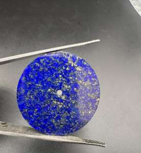 Esfera de reloj de lapislázuli natural, plana, tamaño 31.50 mm, grosor 0.9 mm, esfera para reloj - Product Image 1