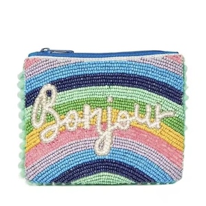 Porte-monnaie artisanal perlé et brodé de perles de rocaille, dernier design, couleur personnalisable - Product Image 4
