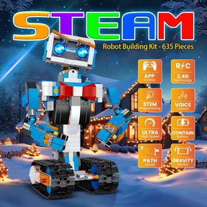 Juguetes de Construcción de Robots STEM para Niños, Juguete Científico de Robótica para Niños de 8 a 12 Años, Robot con Control Remoto y Aplicación, Juguete Educativo Recargable - Product Image 3
