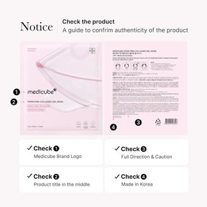 Mascarilla de gelatina de colágeno rosa con ADN de salmón PDRN de Medicube, 4 unidades, cuidado de la piel coreano, mascarilla de gel de colágeno PDRN, mascarilla en lámina - Product Image 2