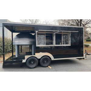 8x16 Commercial Food Van <b>Concession</b> Street Mobile Food Truck Cart Fast Food <b>Trailer</b> for Sale Europe Australia - Product Image 4