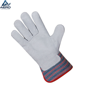 Guantes de Trabajo de Seguridad para Hombre, Resistentes, con Logotipo Personalizado, Palma de Cuero Negro, para Mecánicos, en Varios Tamaños para Protección - Product Image 2