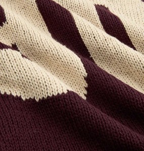 Varsity College Style Knit Sweater Oversized Soft Knit <b>Jumper</b> <b>Warm</b> Elegant Pullover for Winter Season Collection Breathable - Product Image 3
