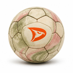 Dravelle Industry Custom 32 Panel <b>Hand</b> <b>Stitched</b> PU Soccer Ball Size 5 Olive Rose Watercolor Football for Training Match - Product Image 1