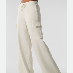 Pantalon de jogging décontracté en coton respirant pour femme, taille élastique, confortable, taille mi-haute - Product Image 6