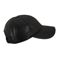 Casquette de baseball unisexe en cuir avec logo personnalisé, casquette en cuir matelassée diamant, casquette de golf ajustable pour l'extérieur, plusieurs couleurs, fournisseur en gros