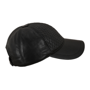 Custom Logo Unisex Leather Baseball Cap Diamond Quilted Leather Hat Adjustable Outdoor Golf Cap Multi Colors Wholesale Supplier - Product Image 5