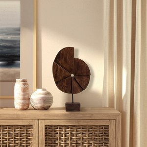 Escultura Abstracta de Madera de Mango al por Mayor |   Decoración para el Hogar Hecha a Mano |   Moradabad - Product Image 4