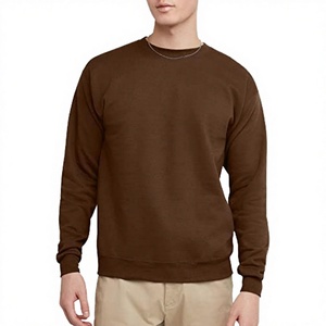 Sweat-shirt unisexe en polaire d'hiver à col rond en bleu, épais et chaud, 100% coton, style vintage décontracté, prix de vente au détail - Product Image 3