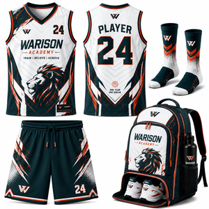 Ensemble d'uniformes de basketball de haute qualité pour équipe, en polyester respirant par sublimation, grandes tailles, kit d'uniformes de basketball pour équipe - Product Image 3