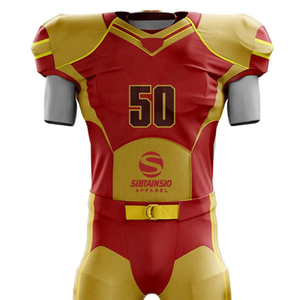 Conjunto de Uniforme de Fútbol Americano con Colores Personalizados del Equipo, Sublimado Completo, 100% Poliéster, Transpirable y de Secado Rápido para Adultos - Product Image 5
