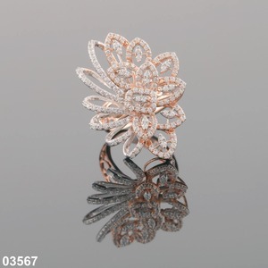 Anillo de Diamantes de Lujo D VINS Chapado en Oro Rosa Sólido de 18K con Diamantes Cultivados en Laboratorio, Certificado IGI, Corte Excelente, Joyería Unisex para Compromiso y Boda - Product Image 5