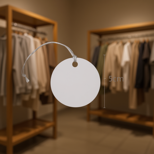 Etiquetas Colgantes Redondas Ilan de 5cm con Cordón, Paquete de 12 para Etiquetas de Ropa - Product Image 2