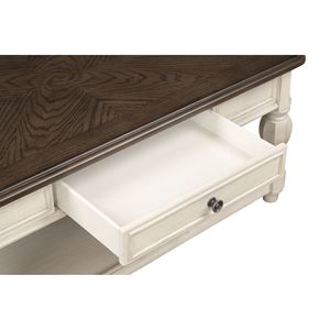 Consolle Antica Bianca e Marrone con Cassetto Portaoggetti - Product Image 4