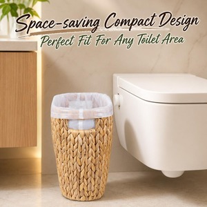 High Quality Rattan Waste <b>Bin</b> Can Be Used As Magazine Basket For Home Office And Library Decoration Wholesale Supply From India - Product Image 3
