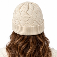 Topi Beanie Rajut Unisex untuk Musim Dingin, Dapat Diulur, Nyaman Dipakai, Permukaan Bertekstur, Cocok untuk Penggunaan Sehari-hari di Musim Dingin, Topi Beanie untuk Unisex
