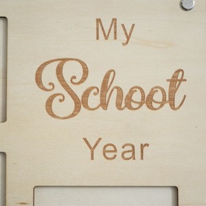 MDF Wooden School Years <b>Picture</b> <b>Frame</b> Kindergarten to Senior <b>Graduation</b> Photo Display - Product Image 4
