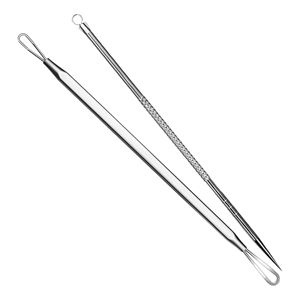 11cm High Carbon Steel Face Comedone <b>Extractor</b> <b>Tool</b> | Professional Double-Ended Acne & <b>Blackhead</b> Remover - Product Image 1