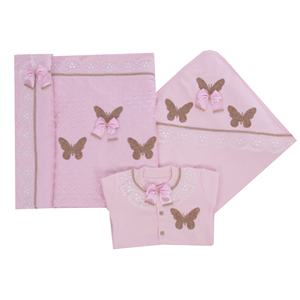 ชุดรอมเปอร์เด็กผู้หญิงแบบใหม่ ดีไซน์หรูหราทันสมัย ผลิตตามสั่ง ขายส่ง คุณภาพสูง ผ้าฝ้ายถัก 100% สีชมพู ติดกระดุม ดีไซน์ใหม่สำหรับฤดูใบไม้ผลิ - Product Image 4