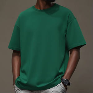 New Arrival 2026 Men's T-Shirts Hot Selling 100% Cotton Solid Streetwear Custom Screen Printed Logo Eco-Friendly Loose Fit <b>Hip</b> - Product Image 3