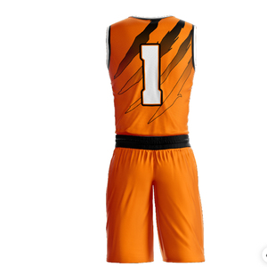 Ensembles d'uniformes de basketball en tissu respirant et confortable avec taille personnalisée, uniformes de basketball imprimés par un fabricant professionnel - Product Image 5