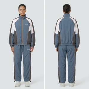 Men's Flannel Lined Windbreaker Tracksuit - Windbreaker <b>Jacket</b> & Pants Set for Jogging, China Factory Supplier - Product Image 3