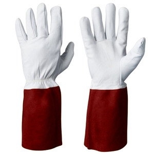 Guantes de Soldadura TIG de Alta Calidad, Resistentes al Fuego, de Piel de Oveja, Protección de Seguridad Industrial para las Manos, Guantes para Construcción y Barbacoa - Product Image 3