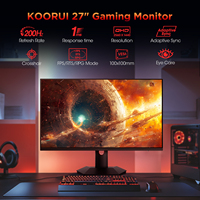 Moniteur PC de jeu KOORUI S2721PM 27 pouces IPS MinLED 200Hz 2560 x 1440 200Hz avec port Type C