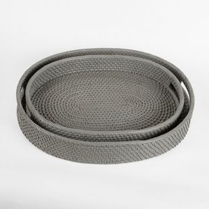 Plateau carré en rotin de style bohème, motif végétal, design flexible, du Vietnam, pour service et décoration intérieure, vente en gros durable - Product Image 6