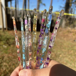 Crochets en résine sur mesure dans un large choix de couleurs, adaptés aux aiguilles, en provenance d'Inde - Product Image 5