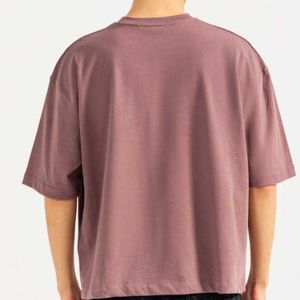 Camiseta de Punto Personalizada de Alta Calidad 100% Algodón para Hombre con Brillo Premium y Logotipo Personalizado - Product Image 4