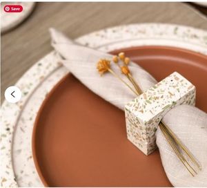 Fresh Arrival Design Marble Napkin <b>Ring</b> Stone Napkin <b>Ring</b> Terrazzo Napkin <b>Rings</b> Marble Napkin Holder at very <b>cheap</b> Price - Product Image 3