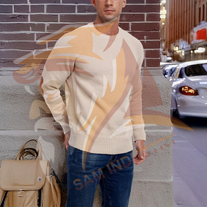 Pull-over en tricot élégant pour homme, manches longues, vêtements décontractés, vêtements d'hiver, dernier design, service OEM/ODM, pulls pour homme - Product Image 4