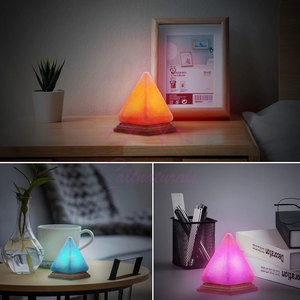 Lámpara de Sal del Himalaya con Forma de Pirámide, Elegante y Decorativa para el Hogar - Product Image 4