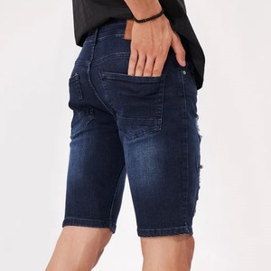 Pantalones Cortos de Mezclilla Premium para Hombre, Algodón, Corte Relajado, Casuales, Verano, Venta al Por Mayor, Fabricante, Proveedor, Directo de Fábrica, Lujo, Azul - Product Image 3