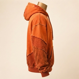 <b>Men</b> Distressed Hoodie Lightweight Fashion <b>Pullover</b> <b>Men</b> Distressed Hoodie Featuring Vintage Washed Construction Comfortable Fit - Product Image 3