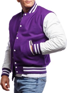 Premium Men Varsity <b>Jacket</b> Manufacturer Offering Stylish Casual Fashion Outerwear Custom Logo Printing and Bulk Order Options - Product Image 1