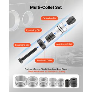 Kit de Herramientas para Reparación de Automóviles, Expansor de Tubos de Escape de 1 5/8" a 4 1/4", Extensor y Separador de Tubos de Escape de Alta Resistencia para Tubos de Silenciador - Product Image 3