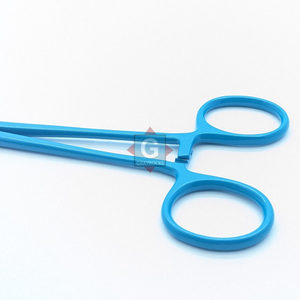 Pinza Portaagujas Quirúrgica con Mango Azul, Herramienta Manual de Operación, Instrumento de Clase I con Certificación CE - Product Image 4